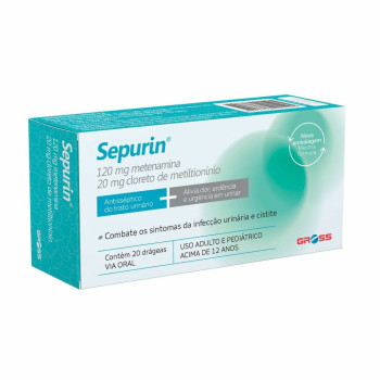 Sepurin Gross 120mg+ 20mg com 20 drágeas