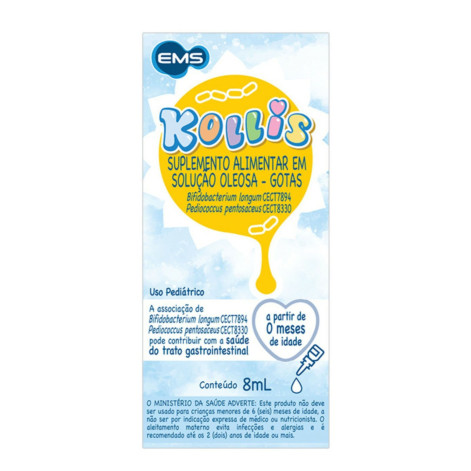 Suplemento Alimentar Gastrointestinal Pediátrico Kollis Gotas 8ml