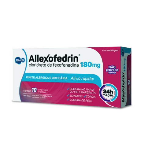 Allexofedrin 180Mg C/10 Cpr