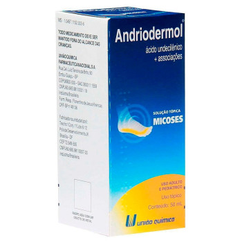 Antimicótico Andriodermol Solução Tópica 50ml