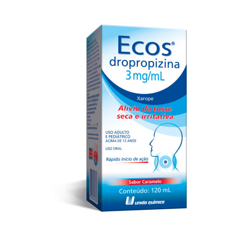 Ecos Dropropizina 3mg/ml Xarope Sabor Caramelo 120ml