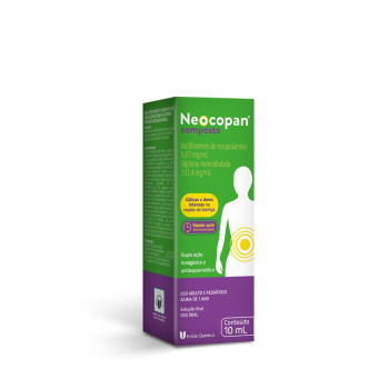 Neocopan Composto Butilbrometo de Escopolamina 6,67mg + Dipirona 333,4mg Solução Oral 10ml