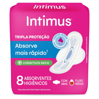Absorvente Intimus Tripla Prot C/Abas C/8