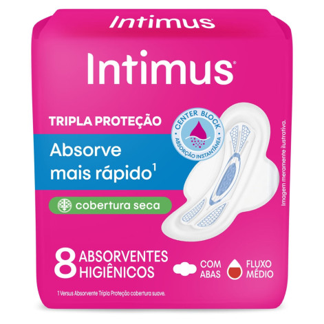 Absorvente Intimus Tripla Prot C/Abas C/8
