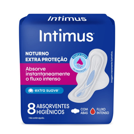 Absorvente Intimus Not Suave C/Abas C/8