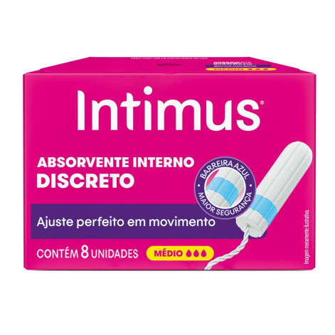 Absorvente Intimus Interno Medio C/8Un