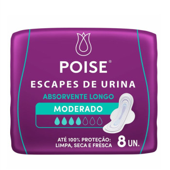 Prot Diario Poise Regular 8Unidades