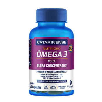 Suplemento Alimentar Catarinense Nutrição Ômega 3 Plus 60 Cápsulas