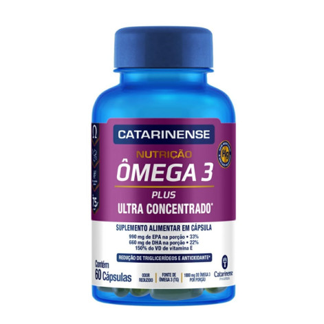 Suplemento Alimentar Catarinense Nutrição Ômega 3 Plus 60 Cápsulas