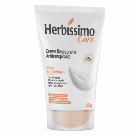 Desodorante Creme Herbissimo Coco E Vitamina C 55Gr