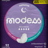 Absorvente Modess Noturno C/A 32Un