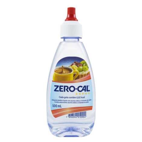 Adoçante Zero Cal Liquido Sacarina 100ML Adoçante Zero Cal Liquido Sacarina 100ML