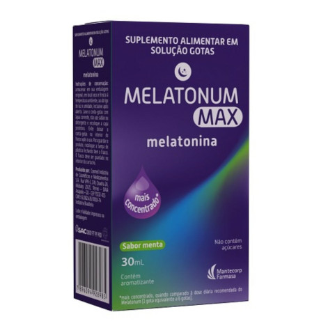 Melatonum Max Melatonina Sabor Menta Gotas 30ml