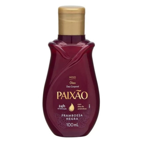 Óleo Corporal de Amêndoas Paixão Framboesa Negra 100ml