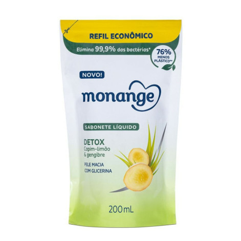 Sabonete Liquido Monange Detox Refil 200ML