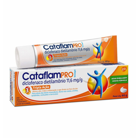 CataflamPRO Diclofenaco Dietilamônio 11,6mg/g Emulgel 60g