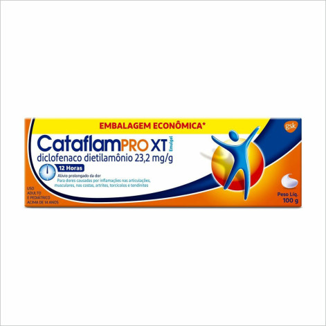 Analgésico e Anti-Inflamatório CataflamPRO XT Emulgel 12 horas 100g