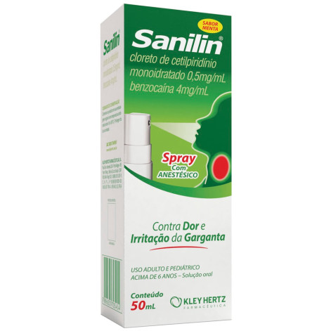 Spray para Garganta Sanilin Sabor Menta 50ml