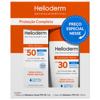 Kit Helioderm Fps30+Facial Fps50
