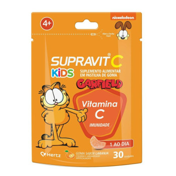 Vitamina C Supravit C Kids Laranja Infantil 30 gomas