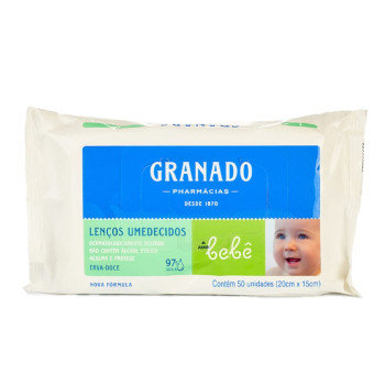 Lenco Umedecido Ganado Erva Doce 50Un