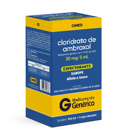 Cloridrato de Ambroxol 6mg/ml Cimed Xarope 120ml