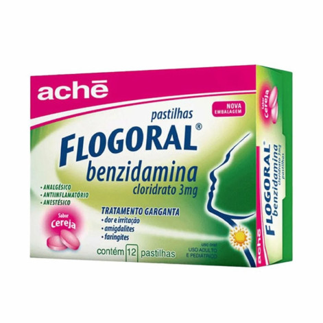 Flogoral Pastilhas Cereja C/ 12 Past