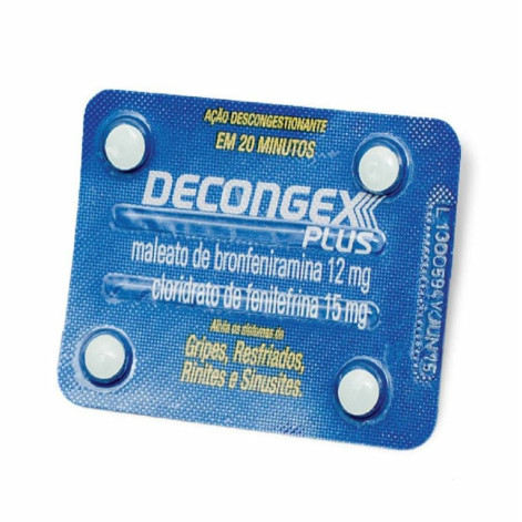 Decongex Plus 1 Cartela C/4 Comp