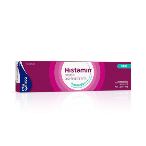 Antialérgico Histamin 10mg/g Creme Dermatológico 30g