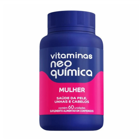 Polivitamínico Neo Química Mulher Saúde da Pele, Unhas e Cabelos 60 comprimidos