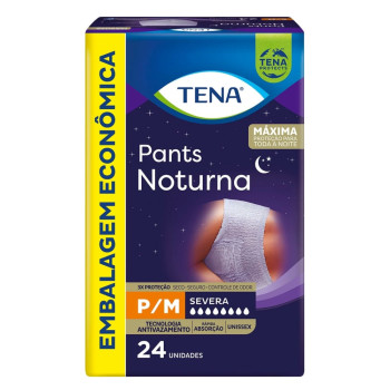 Fralda Ger Tena Pants Noturna Reg P/M C/24Un