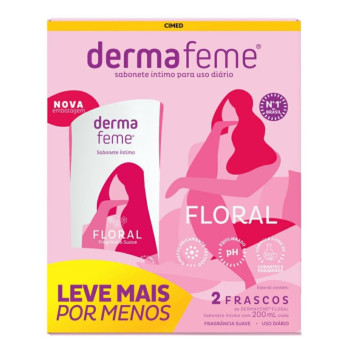 Kit Dermafeme Floral 2X C/200ML