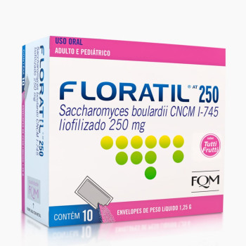Probiótico Floratil 250mg em Pó Tutti-Frutti 10 envelopes