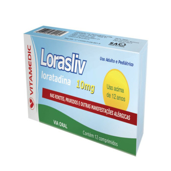 Loratadina Lorasliv 10Mg 12 Comprimidos
