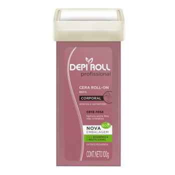 Refil Cera Roll Depir Rosa 100G