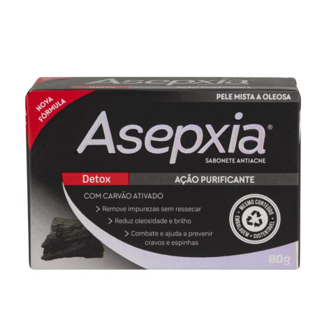Asepxia Sabonete Detox 80G