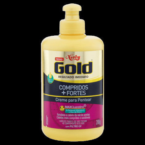 Creme Para Pentear Niely Gold Compr+Fortes 280G