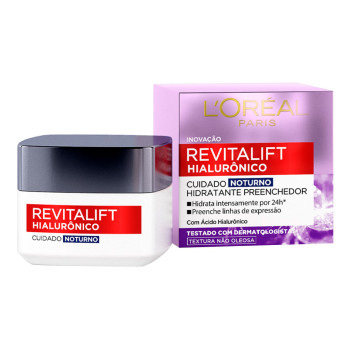 Creme Facial Loreal Revit Noite Hialur 49G