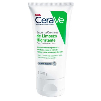  Espuma Cremosa de Limpeza Hidratante Cerave Sem Perfume 60g