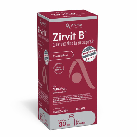 Polivitamínico Zirvit B Tutti-Frutti Infantil 30ml