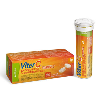 ViterC 1g Com 10 comprimidos Efevescentes Natulab
