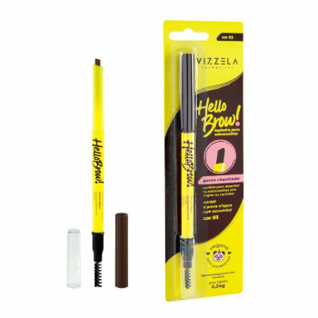Lapiseira P/Sobrancelhas Vizzela Hello Brow Cor 03
